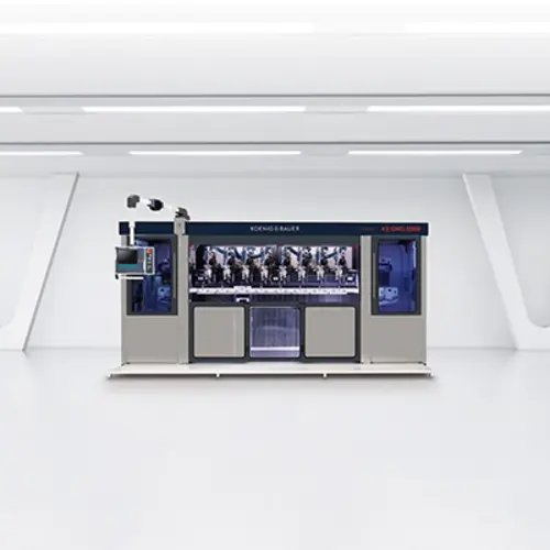 K1 Dekorationsmaschine für Glas & Hohlkörper – Koenig & Bauer Kammann