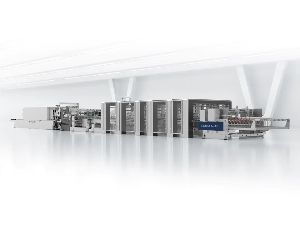 Omega Magnus Folder Gluer for Corrugated Board – Koenig & Bauer Duran