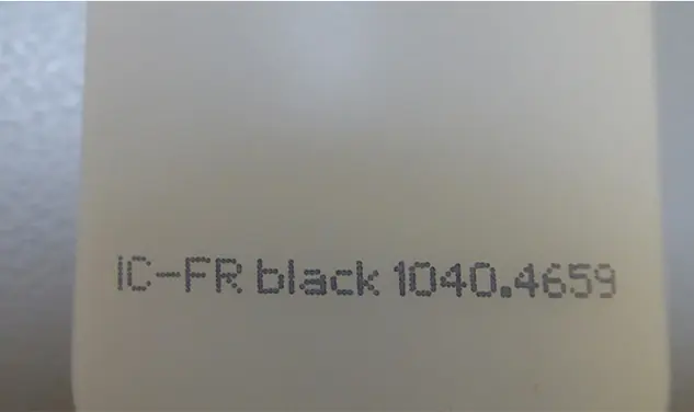 Marking with continuous inkjet alphajet and isopropanol-resistant ink