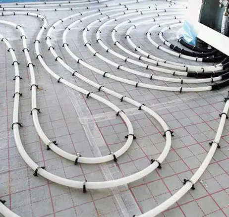 heating pipes marked with continuous inkjet printer alphajet