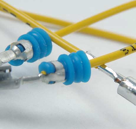 thin cable marked with alphaJET 5x-fp continuous inkjet printer
