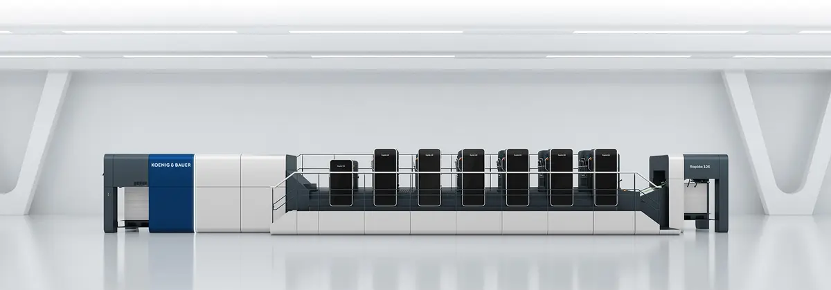 Rapida 106 Mittelformat-Bogenoffsetdruckmaschine - Koenig & Bauer Sheetfed