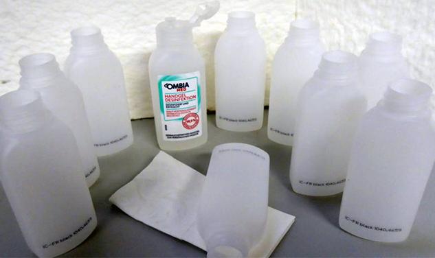 coding with isopropanol-resistant ink on disinfectants