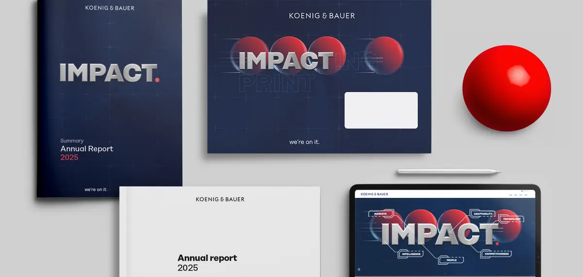 Koenig & Bauer Annual Report 2025 – Key Visual