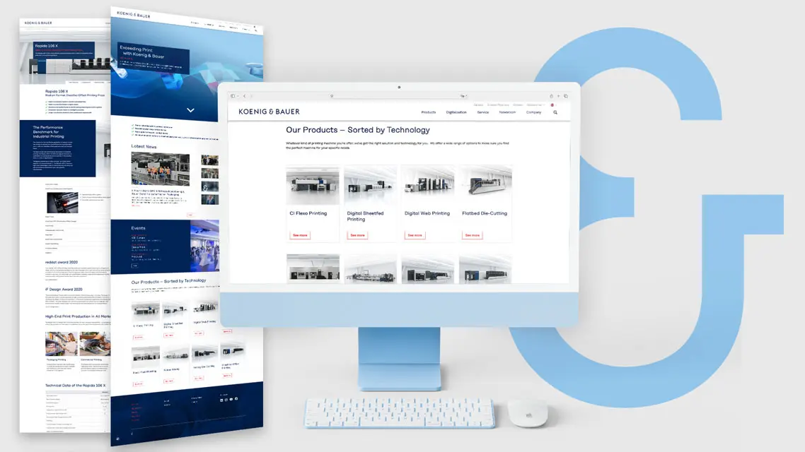 Koenig & Bauer Website Relaunch